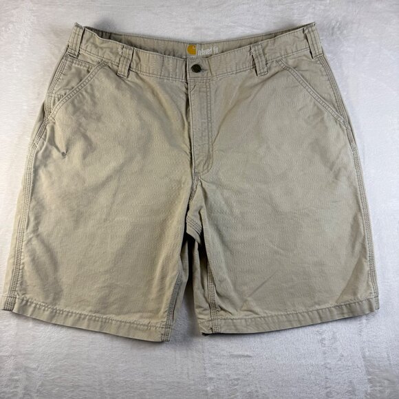 Carhartt Relaxed Fit Shorts Men’s Size 40 Khaki Utility‎ Casual Chino Style - Picture 1 of 9